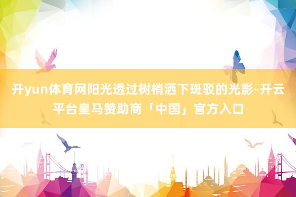 开yun体育网阳光透过树梢洒下斑驳的光影-开云平台皇马赞助商「中国」官方入口